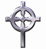 3D Silver Celtic Cross