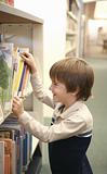 Boy in Library