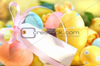 Festive easter eggs