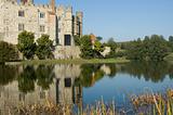 Picturesque English Castle on a sunny Autumn day