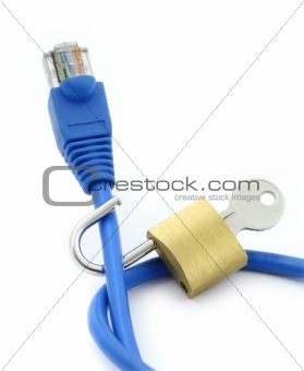 concept of insecure internet connection