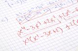 hand written maths calculations 