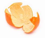 orange zest on white