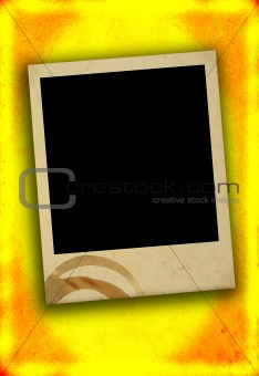 blank photo frame with stain