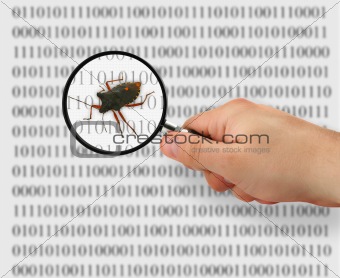 concept of searching for a bug