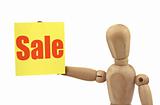 wooden figure with sale