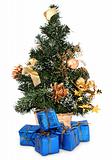 christmas tree and gifts 