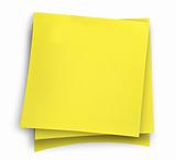 three yellow sticky notes