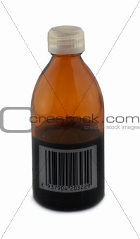 bottle with bar code