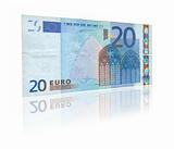 20 Euro with reflection