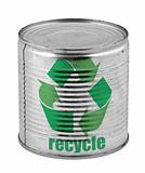 can with recycle symbol