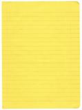 yellow lined paper