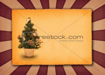 background with christmas tree