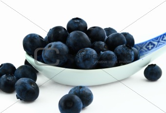 spoonful of blueberries