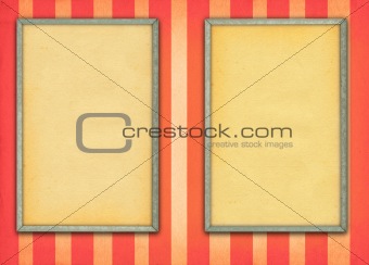 two empty frames
