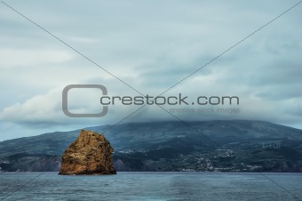 Coastline at Azores islands