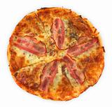 pizza with bacon 