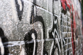 Silver Wall Grafitti