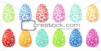 Floral Ornament /  Easter Eggs / Vector