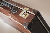 Old suitcase lock