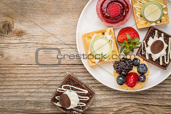 dessert - tarts with strawberry