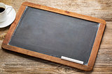 blank vintage slate blackboard