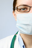 Doctor wearing protective mask