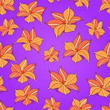 Seamless Pattern with Yellow Flowers