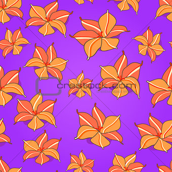 Seamless Pattern with Yellow Flowers