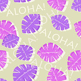 Aloha Hawaiian Seamless Pattern
