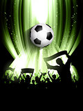Football crowd background 