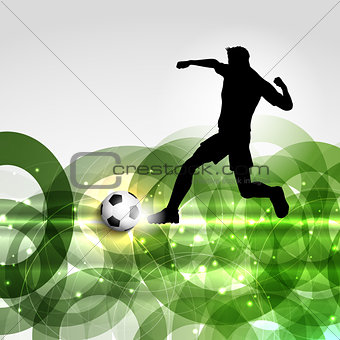 Football or soccer player background