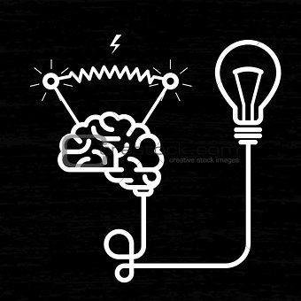Invention - electricity of brain, light bulb and electric voltage