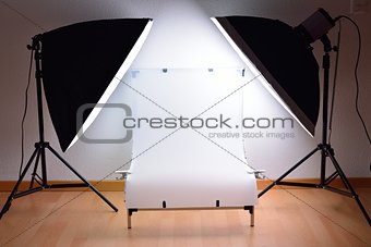Shooting Table and studio lighting system