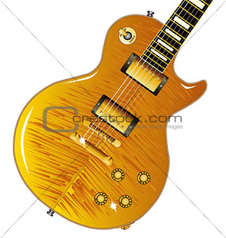 Maple Top Guitar
