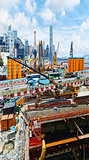 Construction site in Hong Kong 