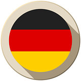 Germany Flag Button Icon Modern