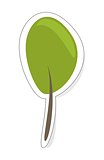 Vector tree - eco recycling design element, icon, sign or sticker