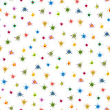 Colourful stars seamless pattern