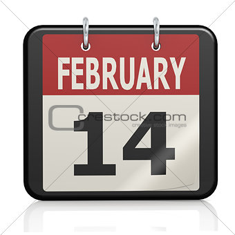 February 14, Valentine s Day calendar