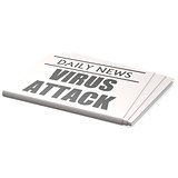 Newspaper virus attack