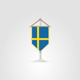 Illustration of national symbols of European countries. Sweden.