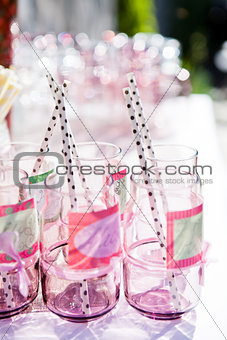Decorative party glasses