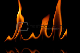 Grainy fire flames 