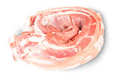 Raw Pork Ribs On A Roll