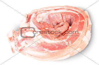 Raw Pork Ribs On A Roll