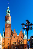 Town Hall on Main Market Square, Wroclaw, Silesia, Poland