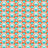 Seamless vector geometric  retro color pattern background