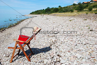 Chair at coast