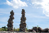 Stone piles 